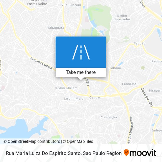 Rua Maria Luiza Do Espírito Santo map