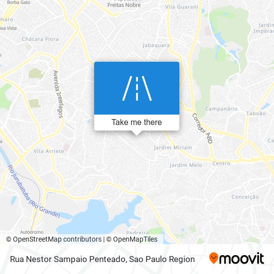 Mapa Rua Nestor Sampaio Penteado