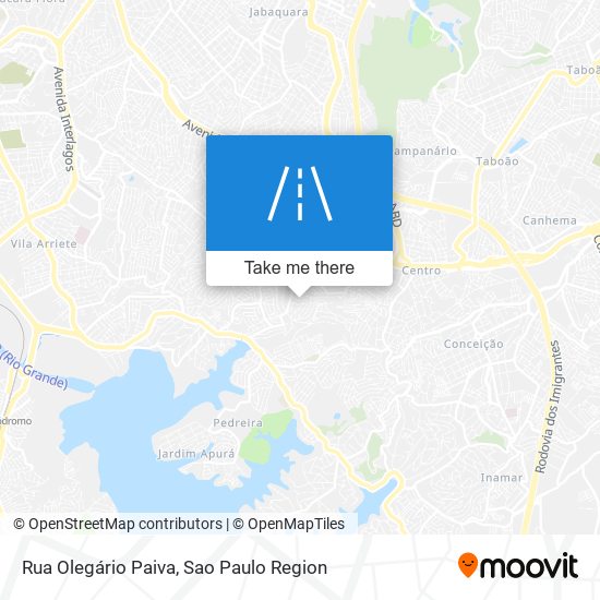 Mapa Rua Olegário Paiva