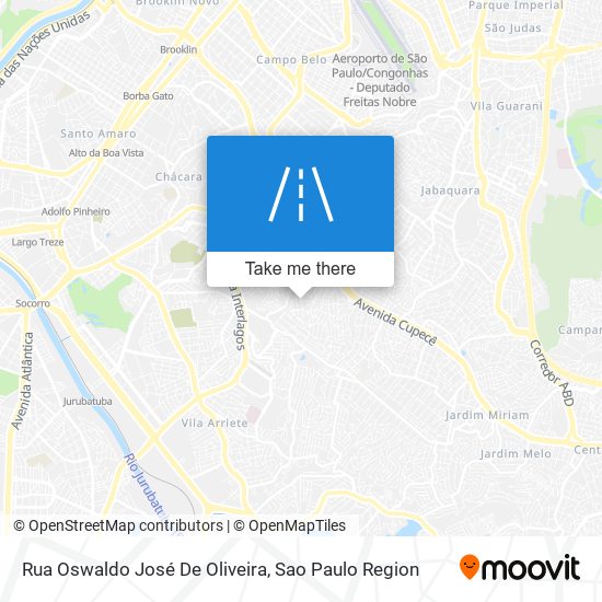 Mapa Rua Oswaldo José De Oliveira