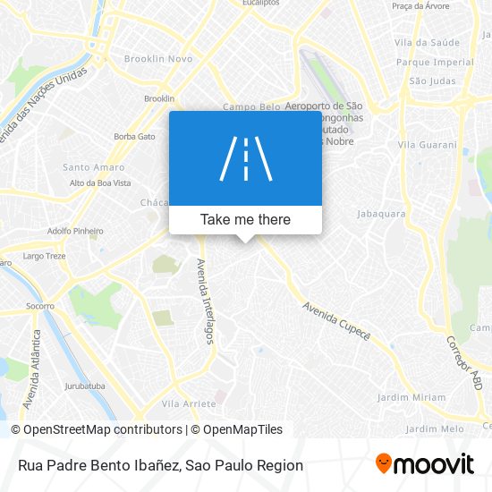 Rua Padre Bento Ibañez map