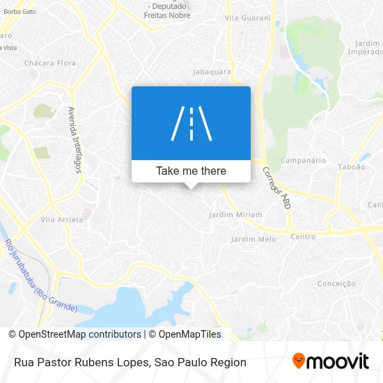 Rua Pastor Rubens Lopes map