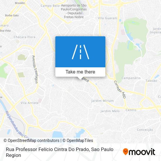 Rua Professor Felício Cintra Do Prado map