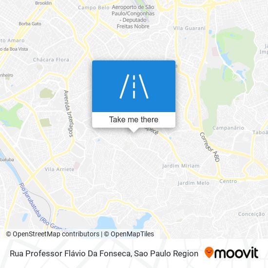 Mapa Rua Professor Flávio Da Fonseca