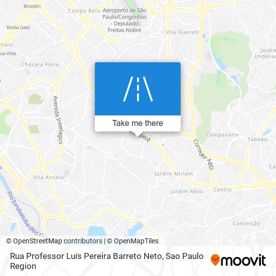 Rua Professor Luís Pereira Barreto Neto map