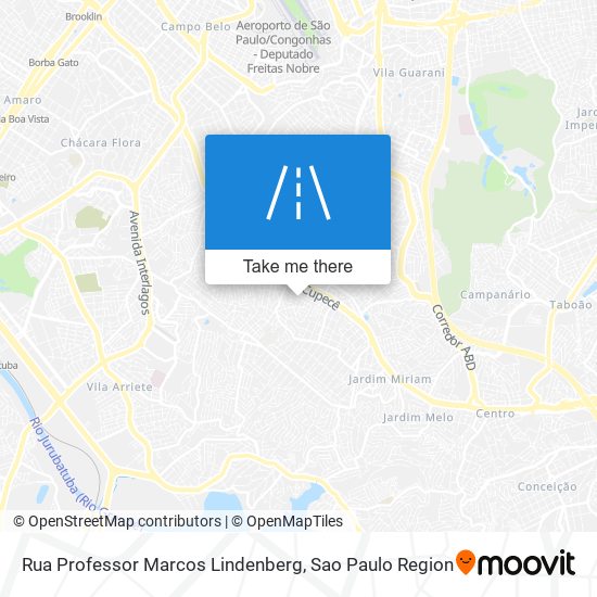 Mapa Rua Professor Marcos Lindenberg