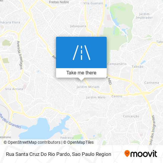 Mapa Rua Santa Cruz Do Rio Pardo
