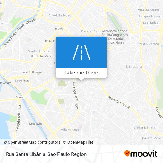 Mapa Rua Santa Libânia