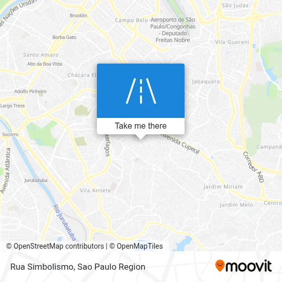 Rua Simbolismo map