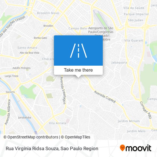 Mapa Rua Virgínia Ridsa Souza