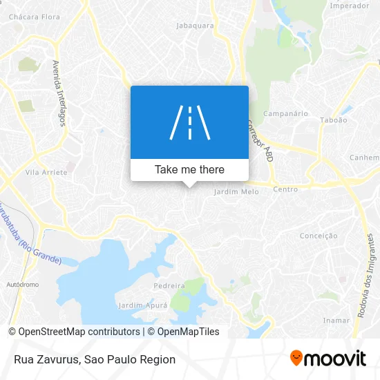 Rua Zavurus map