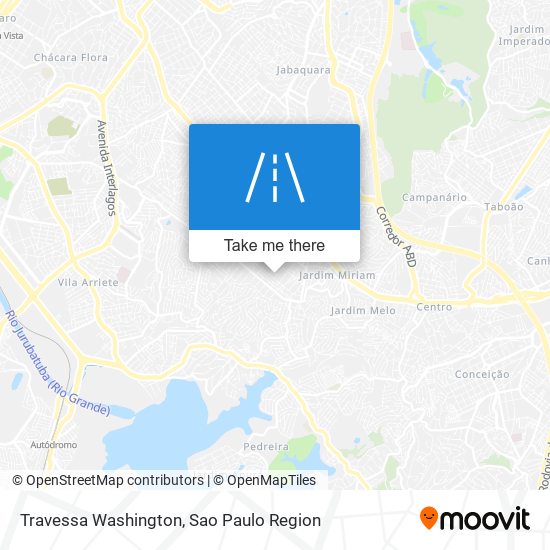 Travessa Washington map