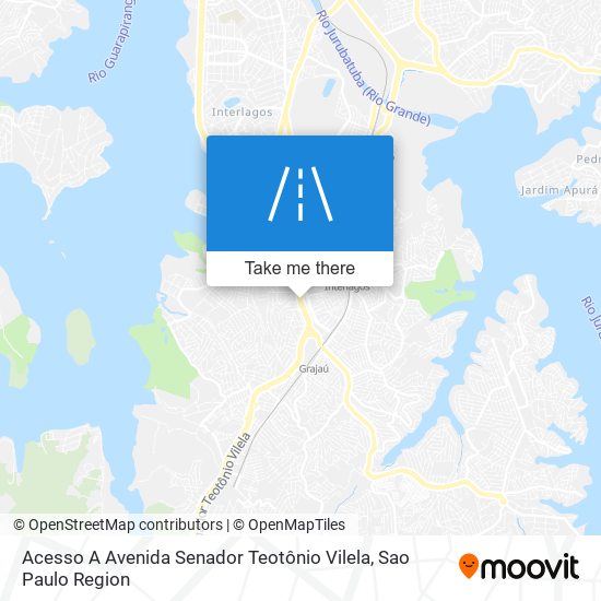 Acesso A Avenida Senador Teotônio Vilela map