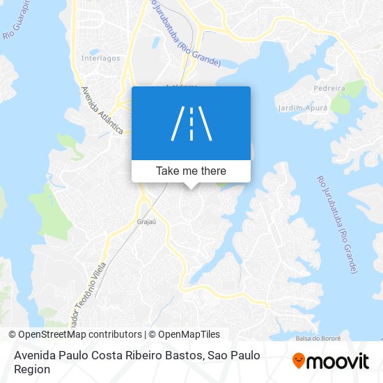 Mapa Avenida Paulo Costa Ribeiro Bastos