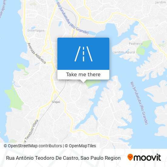 Mapa Rua Antônio Teodoro De Castro