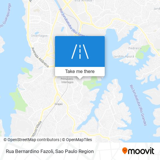 Rua Bernardino Fazoli map