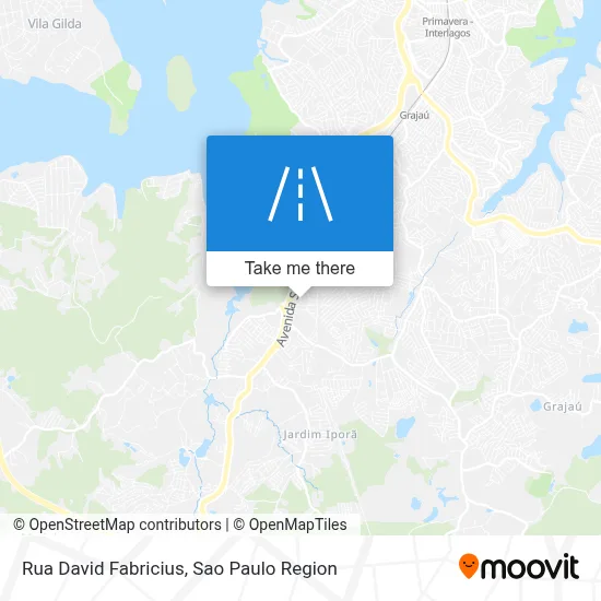 Rua David Fabricius map