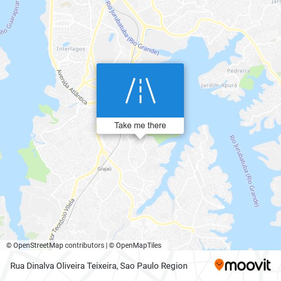 Mapa Rua Dinalva Oliveira Teixeira