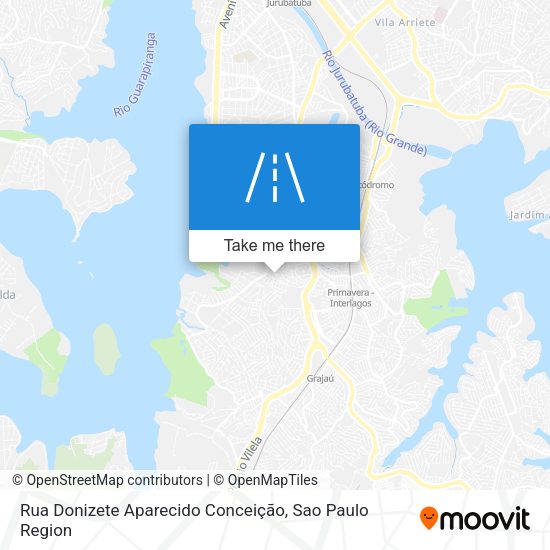 Rua Donizete Aparecido Conceição map