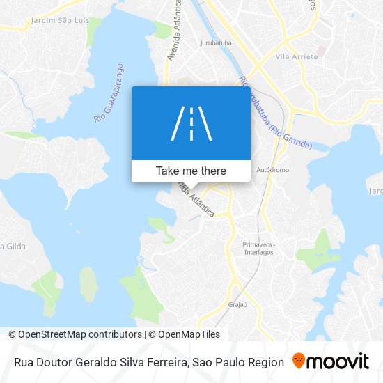 Mapa Rua Doutor Geraldo Silva Ferreira