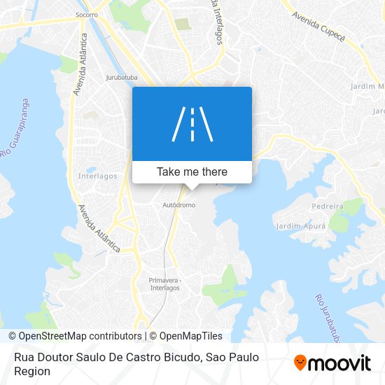 Rua Doutor Saulo De Castro Bicudo map