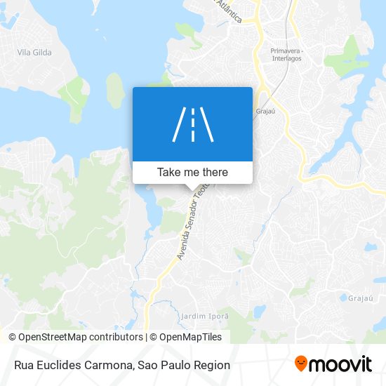 Mapa Rua Euclides Carmona