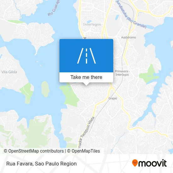 Rua Favara map