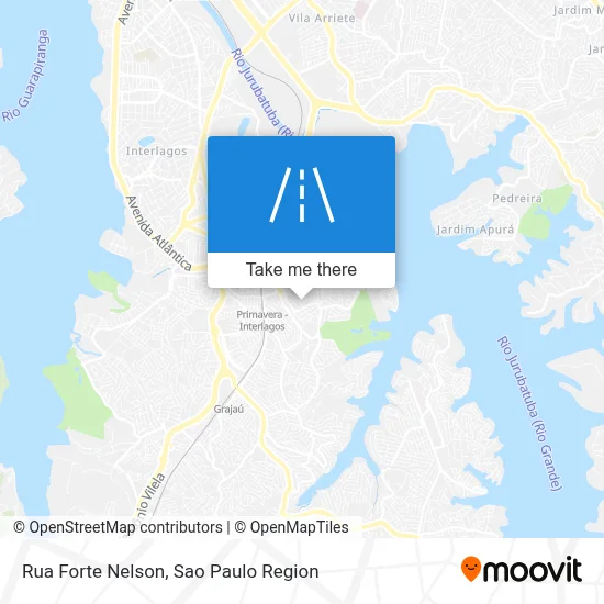 Rua Forte Nelson map