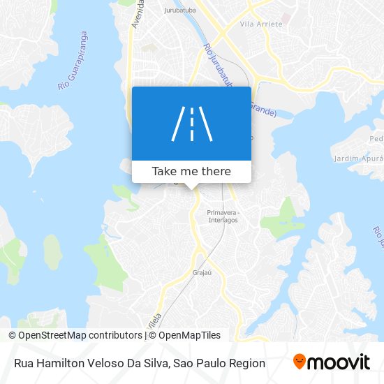 Mapa Rua Hamilton Veloso Da Silva