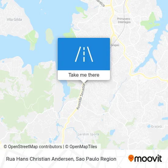 Rua Hans Christian Andersen map