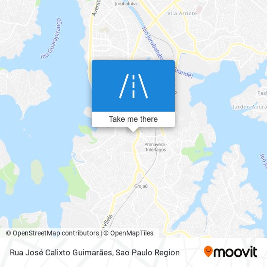 Mapa Rua José Calixto Guimarães