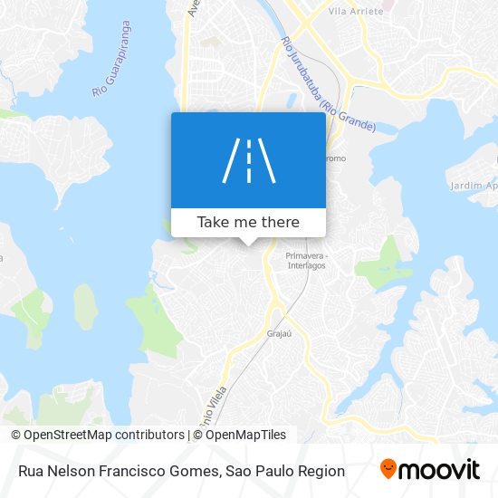 Mapa Rua Nelson Francisco Gomes