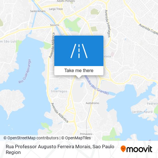 Rua Professor Augusto Ferreira Morais map