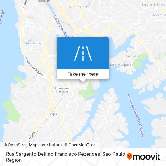 Mapa Rua Sargento Delfino Francisco Rezendes