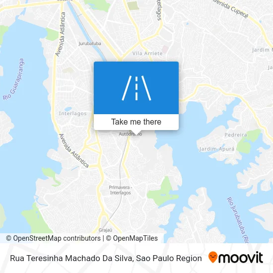 Rua Teresinha Machado Da Silva map