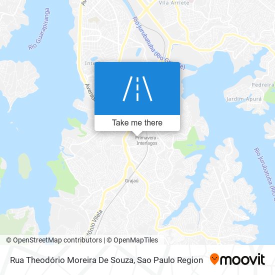 Mapa Rua Theodório Moreira De Souza