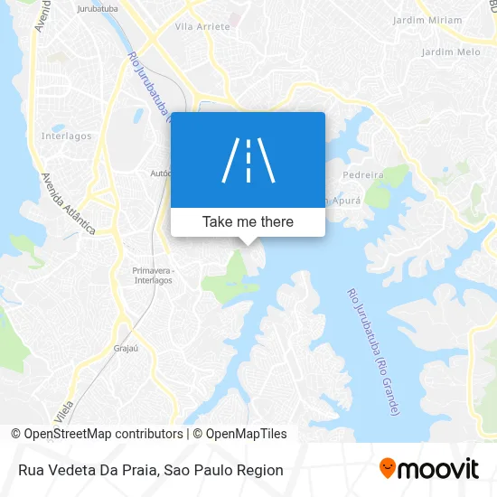 Rua Vedeta Da Praia map