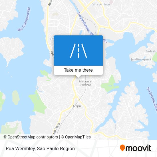 Rua Wembley map