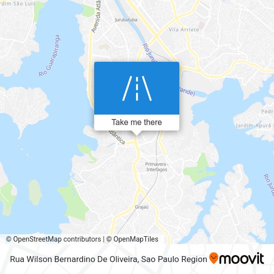 Rua Wilson Bernardino De Oliveira map