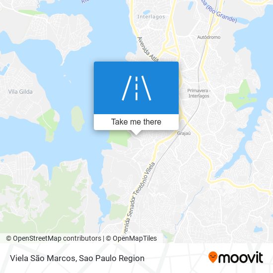 Mapa Viela São Marcos