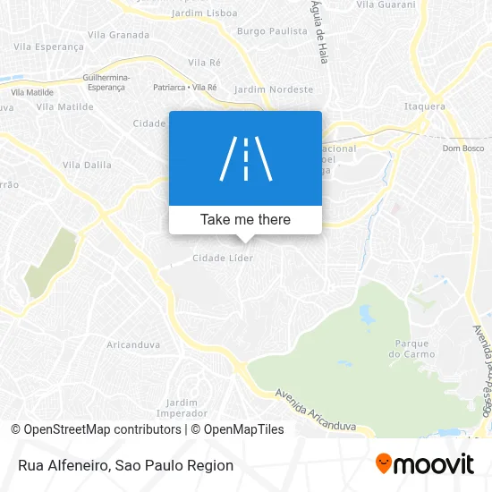 Rua Alfeneiro map