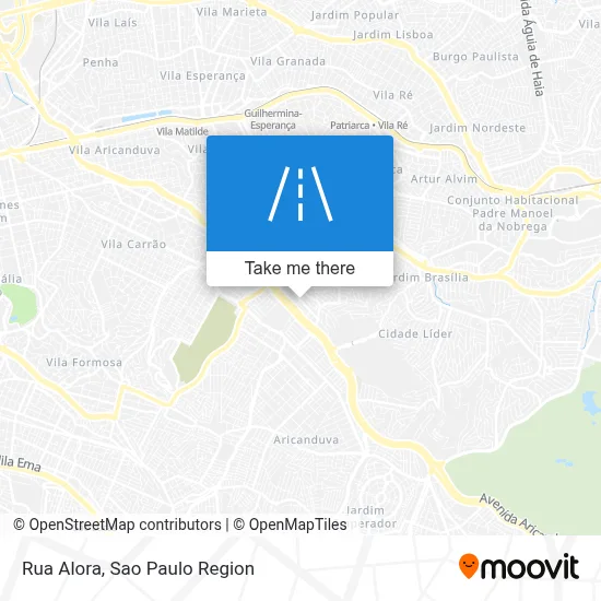 Rua Alora map