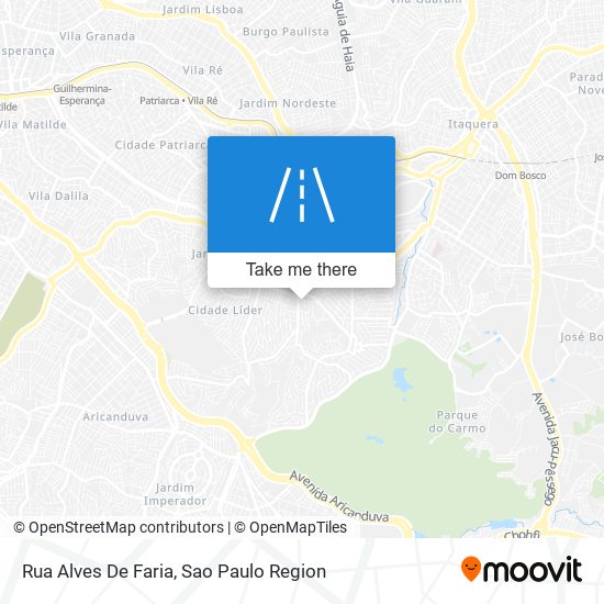 Mapa Rua Alves De Faria