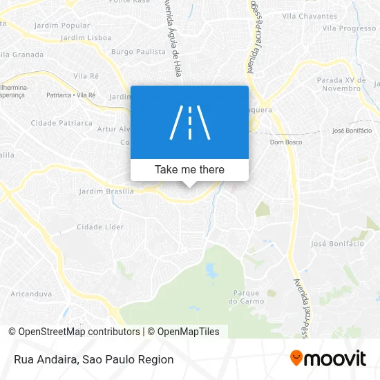 Rua Andaira map