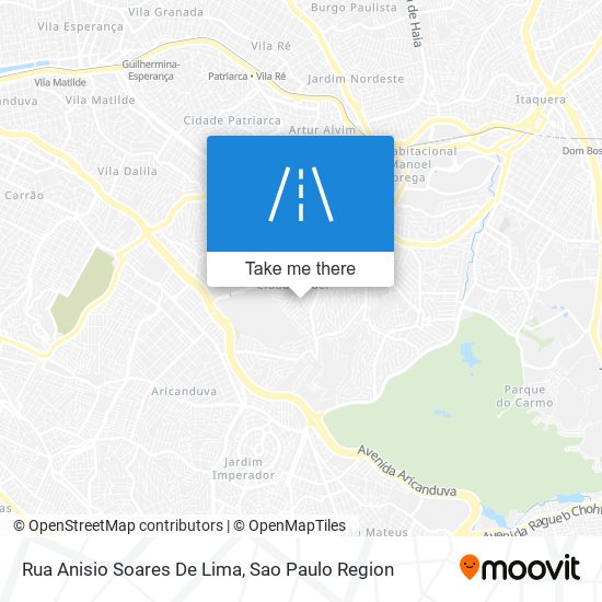 Mapa Rua Anisio Soares De Lima