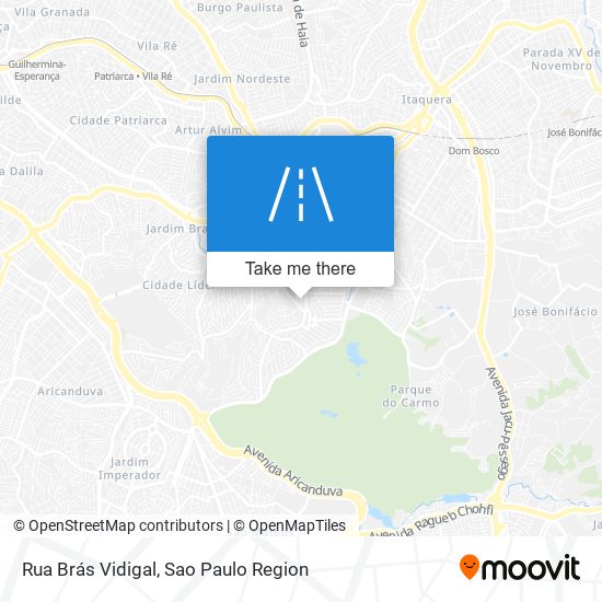 Mapa Rua Brás Vidigal