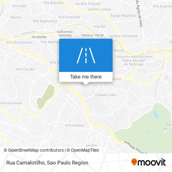 Rua Camalotilho map