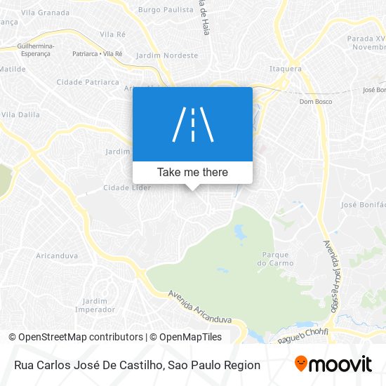 Rua Carlos José De Castilho map