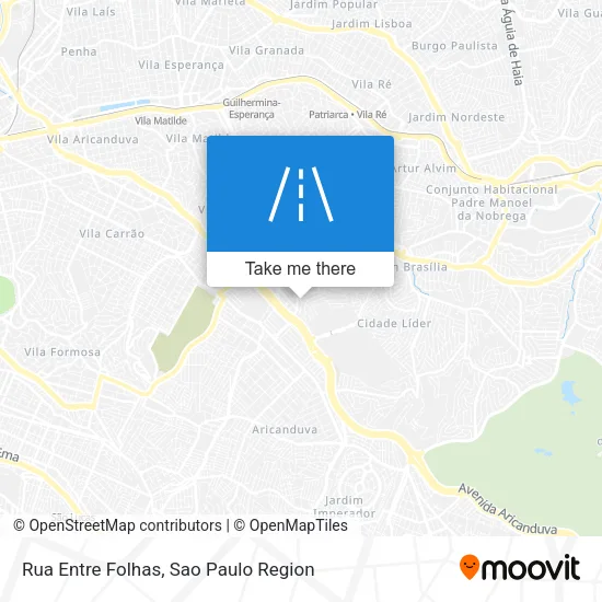 Rua Entre Folhas map