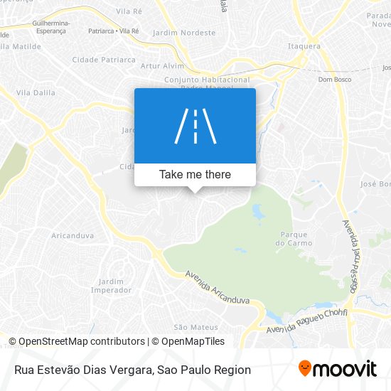 Mapa Rua Estevão Dias Vergara